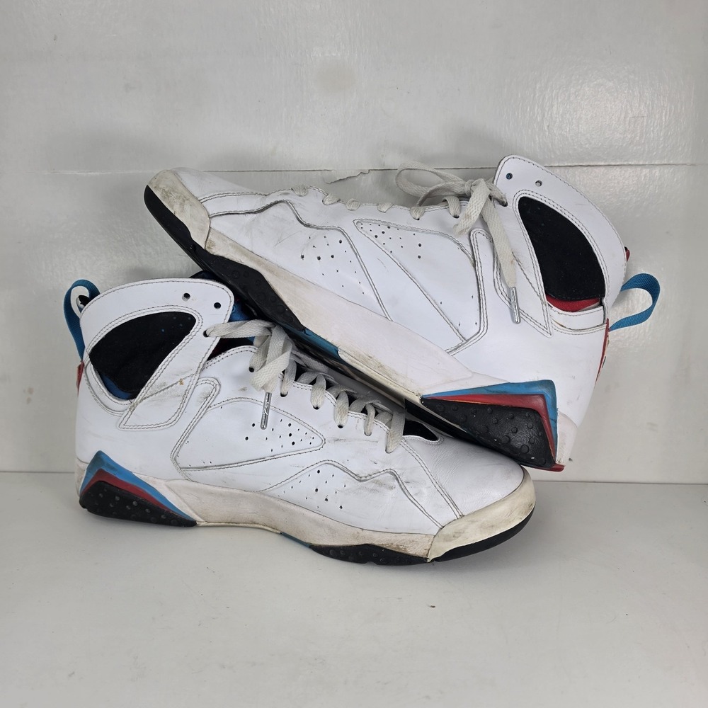 Size 11.5 - Air Jordan 7 Orion Retro Sneaker Shoes 2010 White 304775-105 No Box - Picture 8 of 9